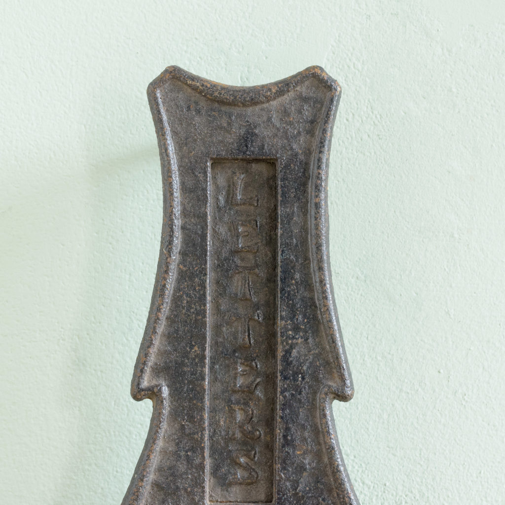 Edwardian cast iron letterplate,-108796