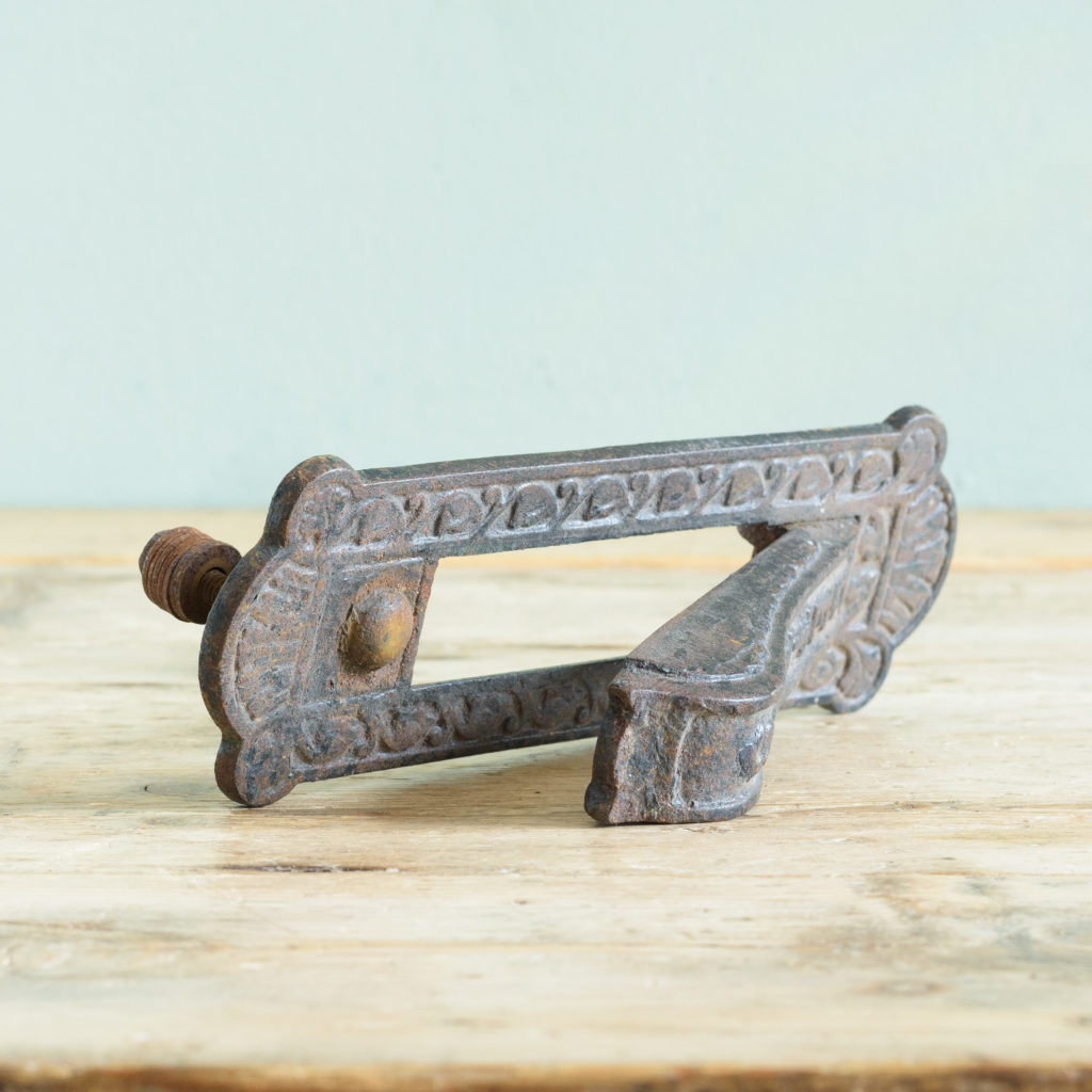 Late Victorian cast iron letterplate,-108715