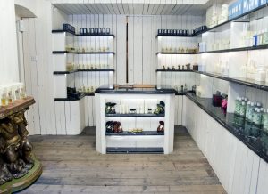 LASSCO supplied reclaimed Georgian Pine in a London cosmetic suppliers.