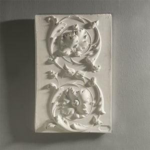 plaster relief plaque
