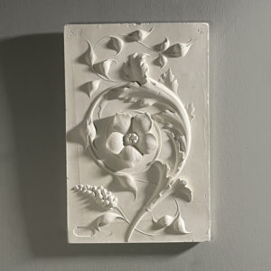plaster relief plaque