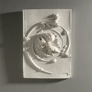 plaster relief plaque
