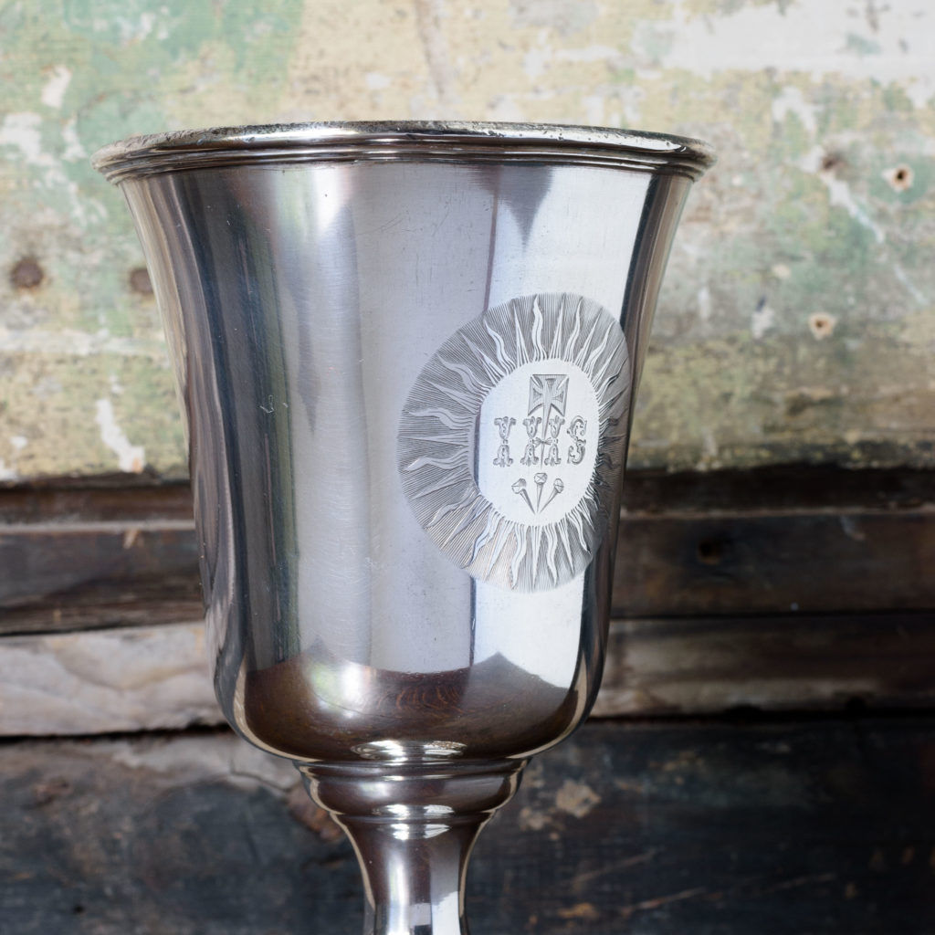 Late nineteenth century silver communion cup,-109622