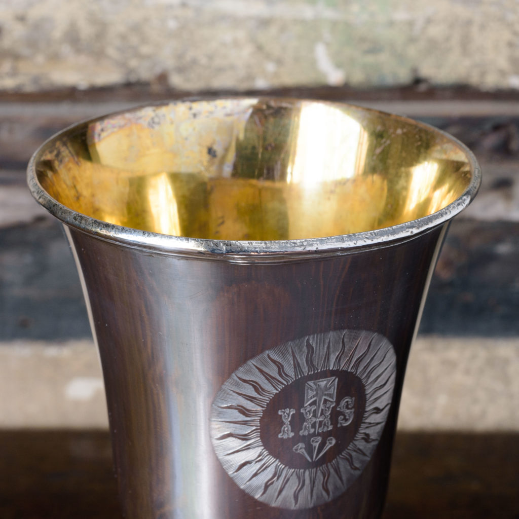 Late nineteenth century silver communion cup,-109624