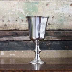 Late nineteenth century silver communion cup,-0