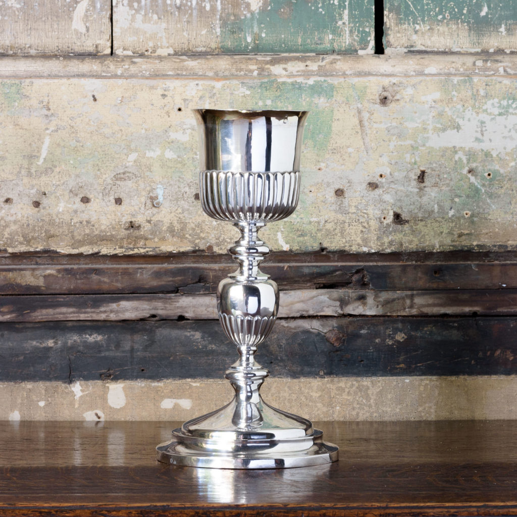 Silver communion chalice,-0