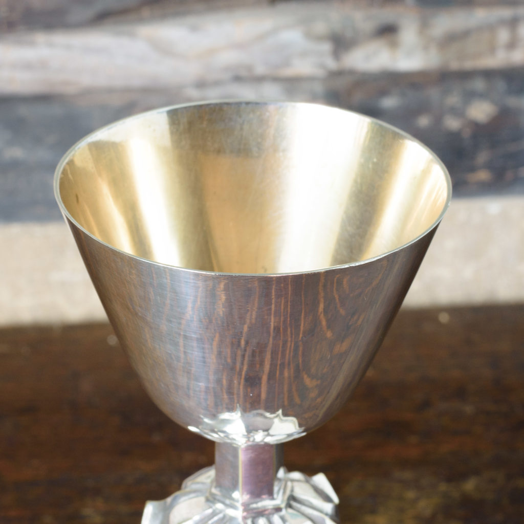 Silver plate communion cup,-109579