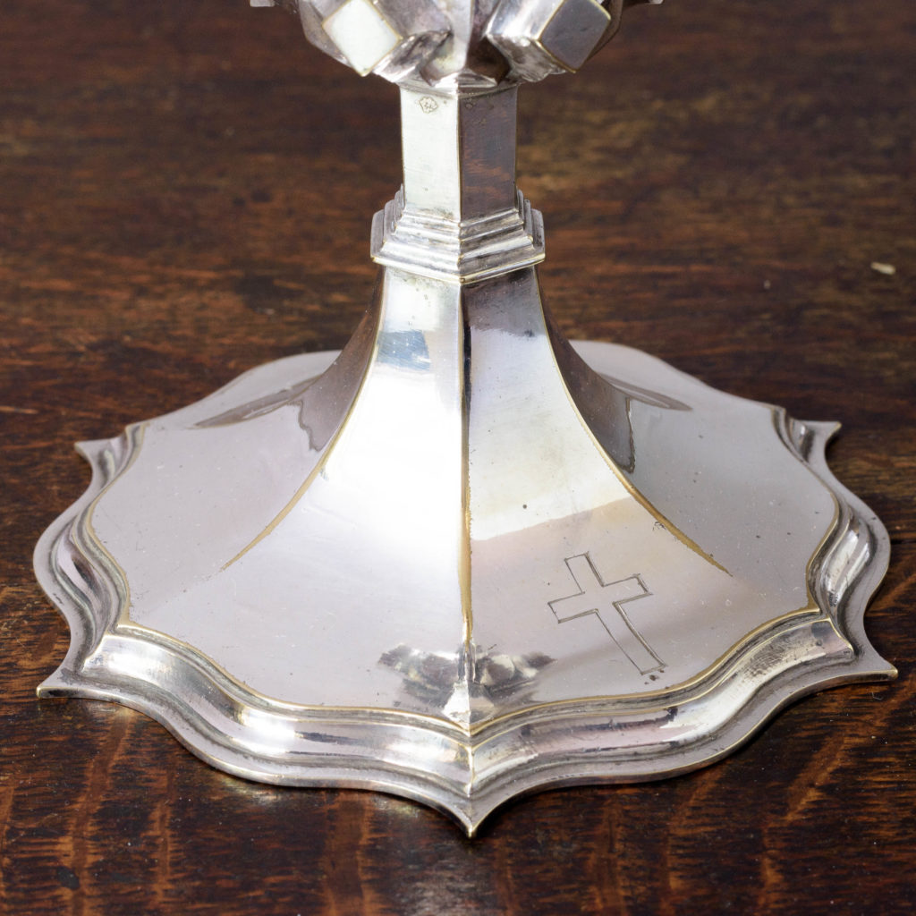 Silver plate communion cup,-109576