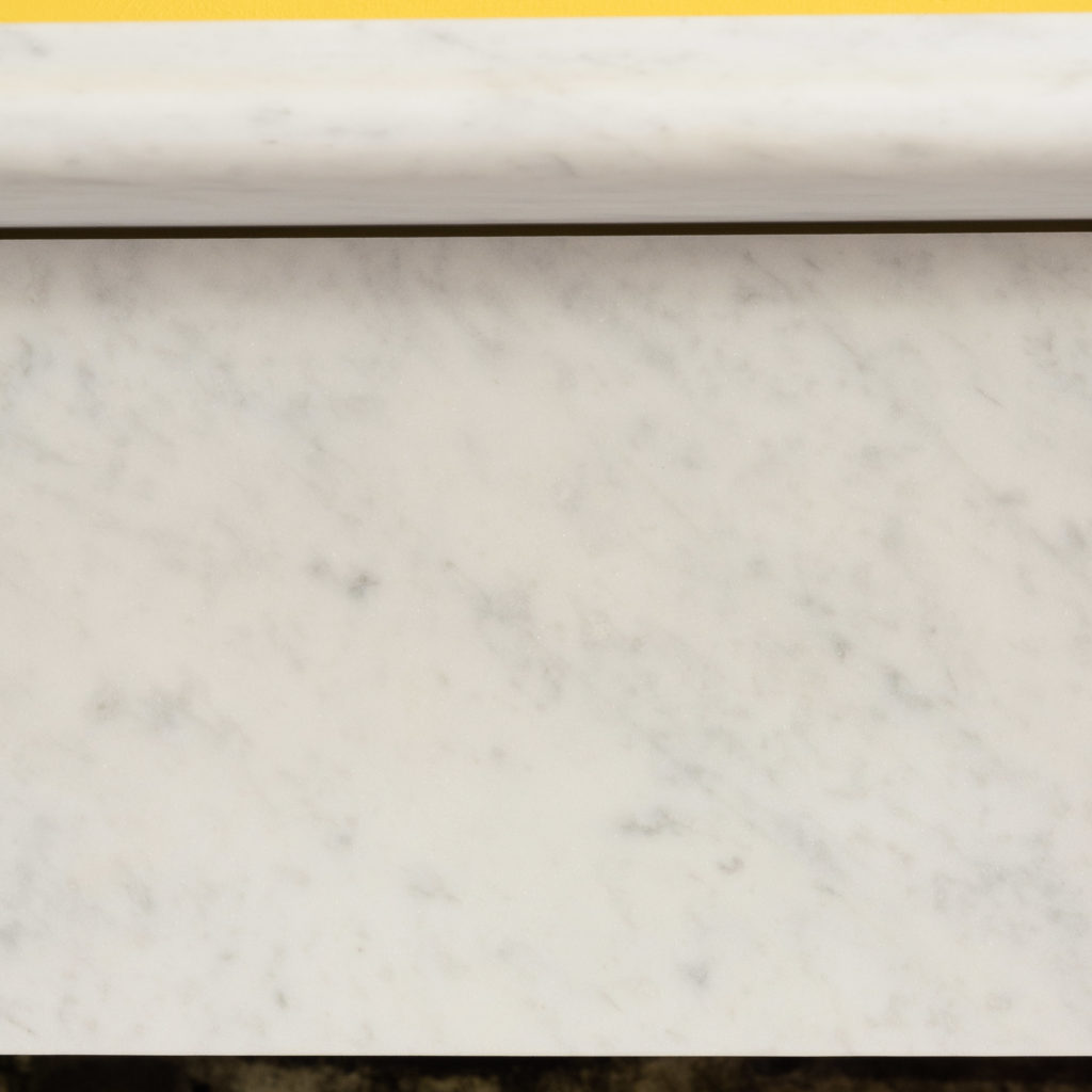 Victorian style Carrara marble chimneypiece,-109661