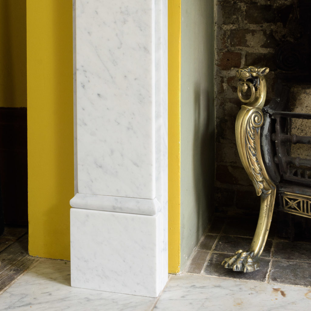 Victorian style Carrara marble chimneypiece,-109654