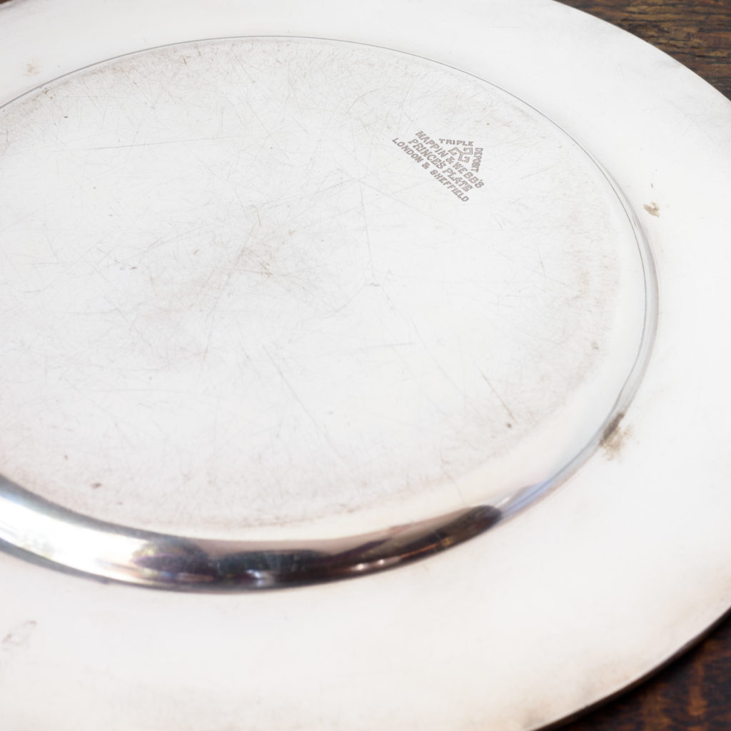 Silverplated communion dish,-109927