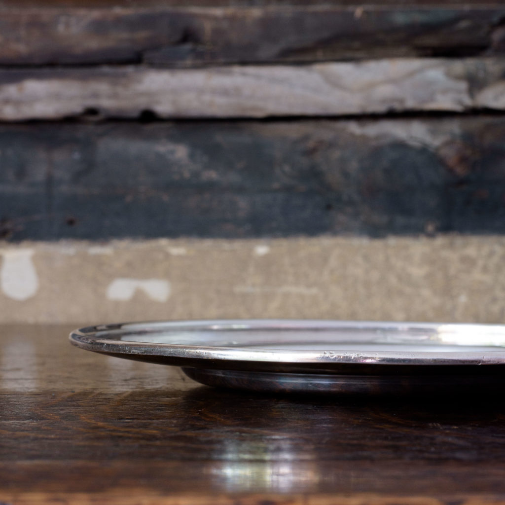 Silverplated communion dish,-109926