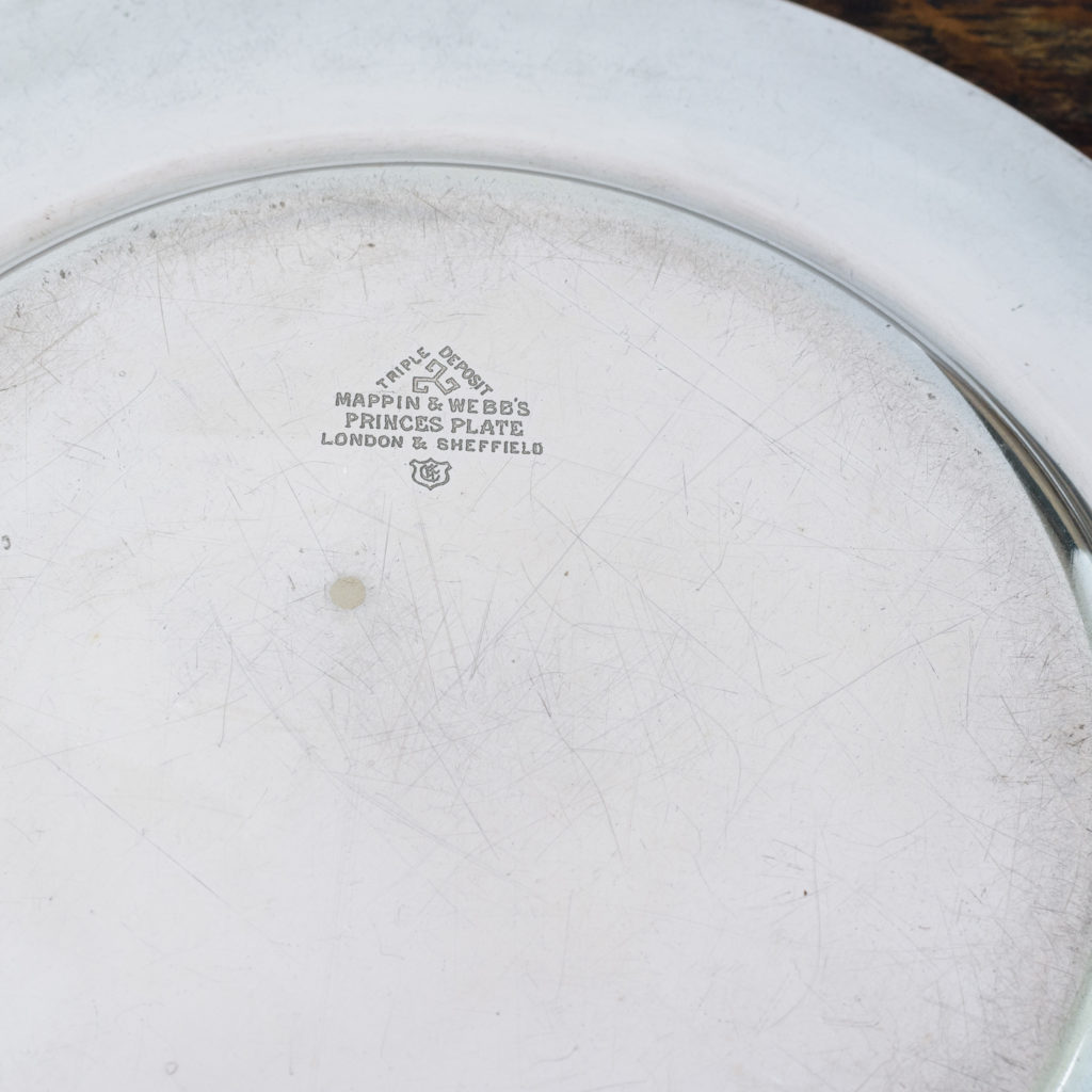 Silverplated communion dish,-109934