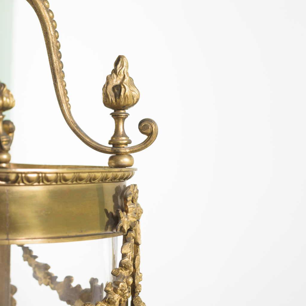 Louis XVI style brass lantern-111206