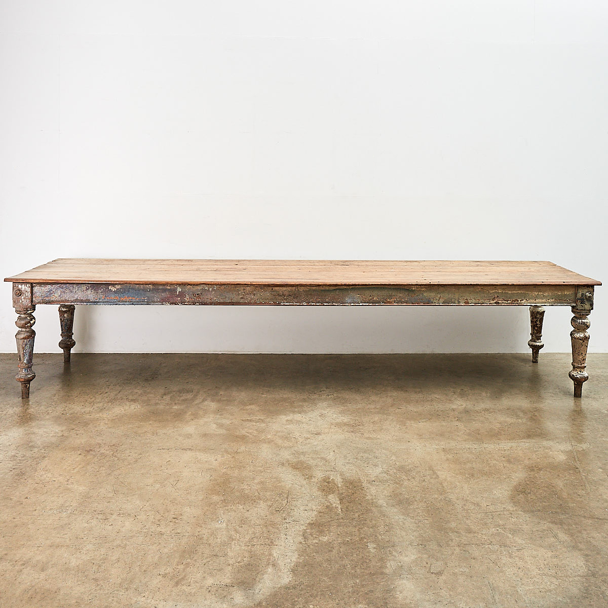 Extra long farmhouse shop table