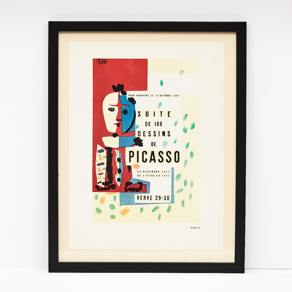 Original framed Picasso lithograph, -0