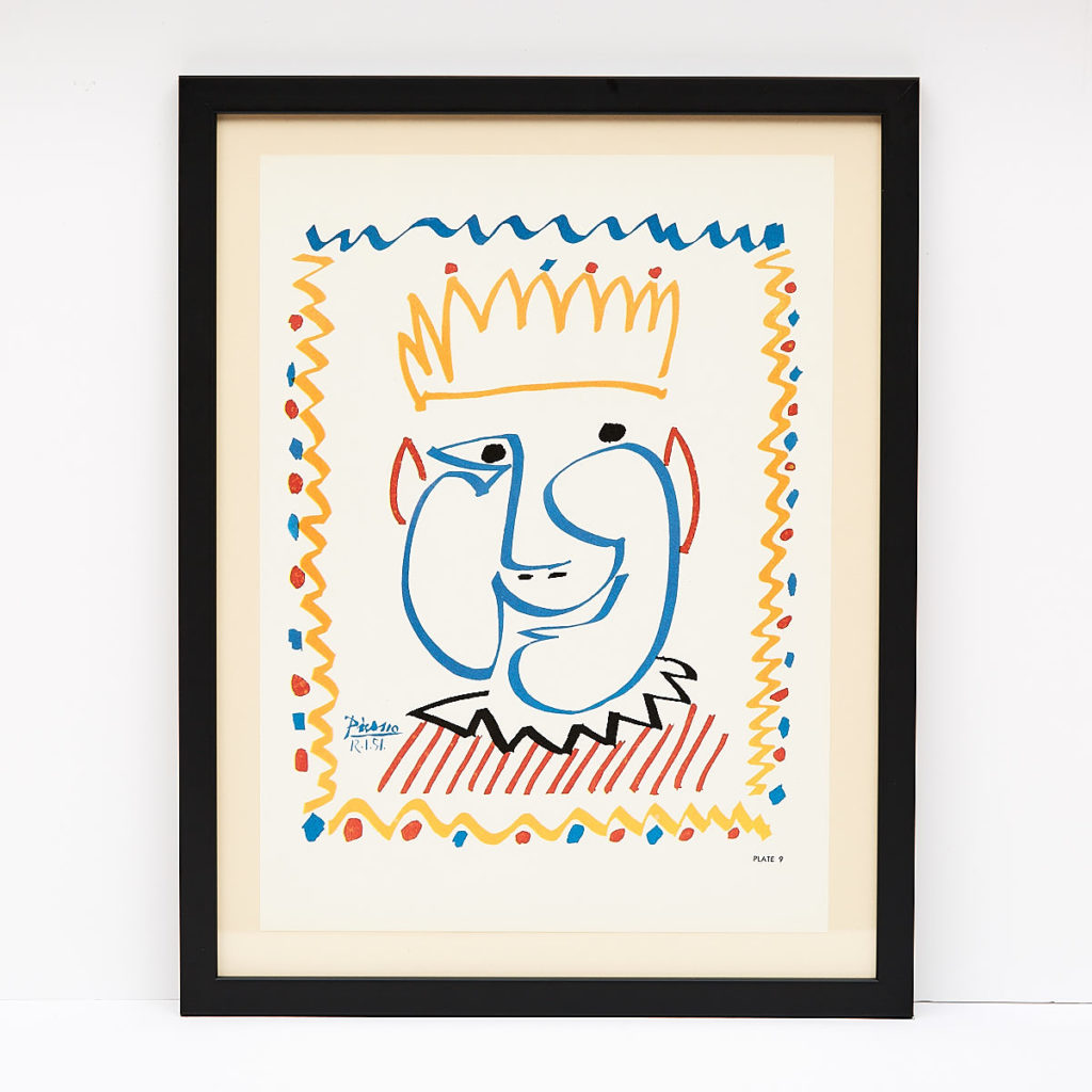 Original framed Picasso lithograph, -0