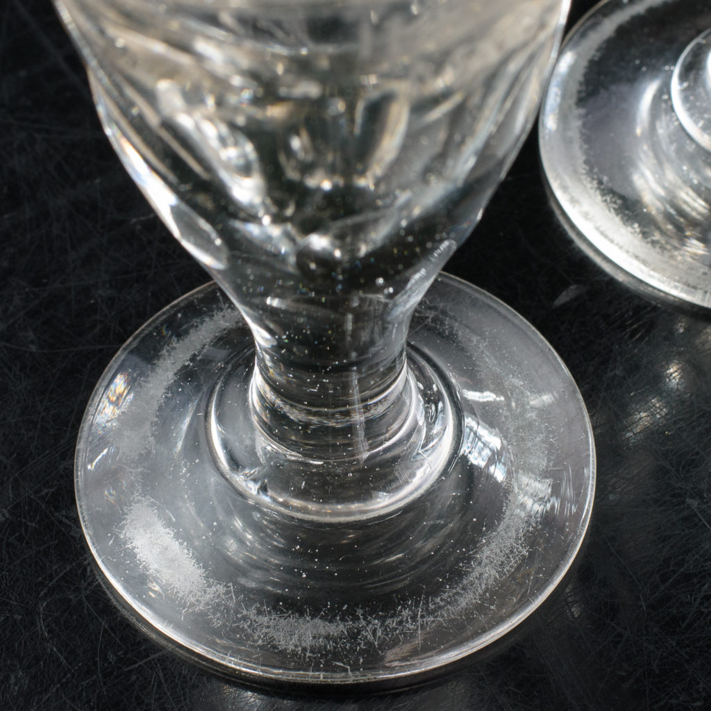 Matched pair of toasting glasses,-112114