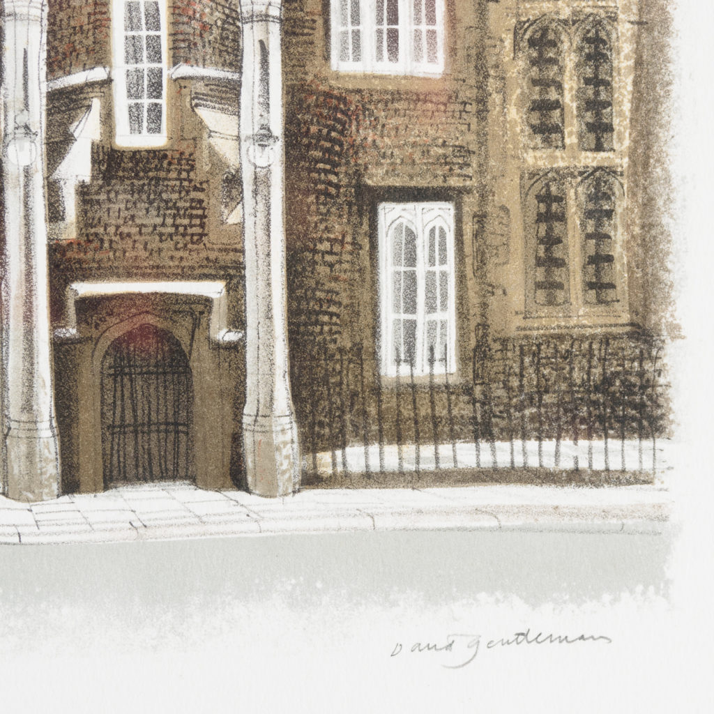 Lithograph of St. James's Palace, London, by David Gentleman-111919