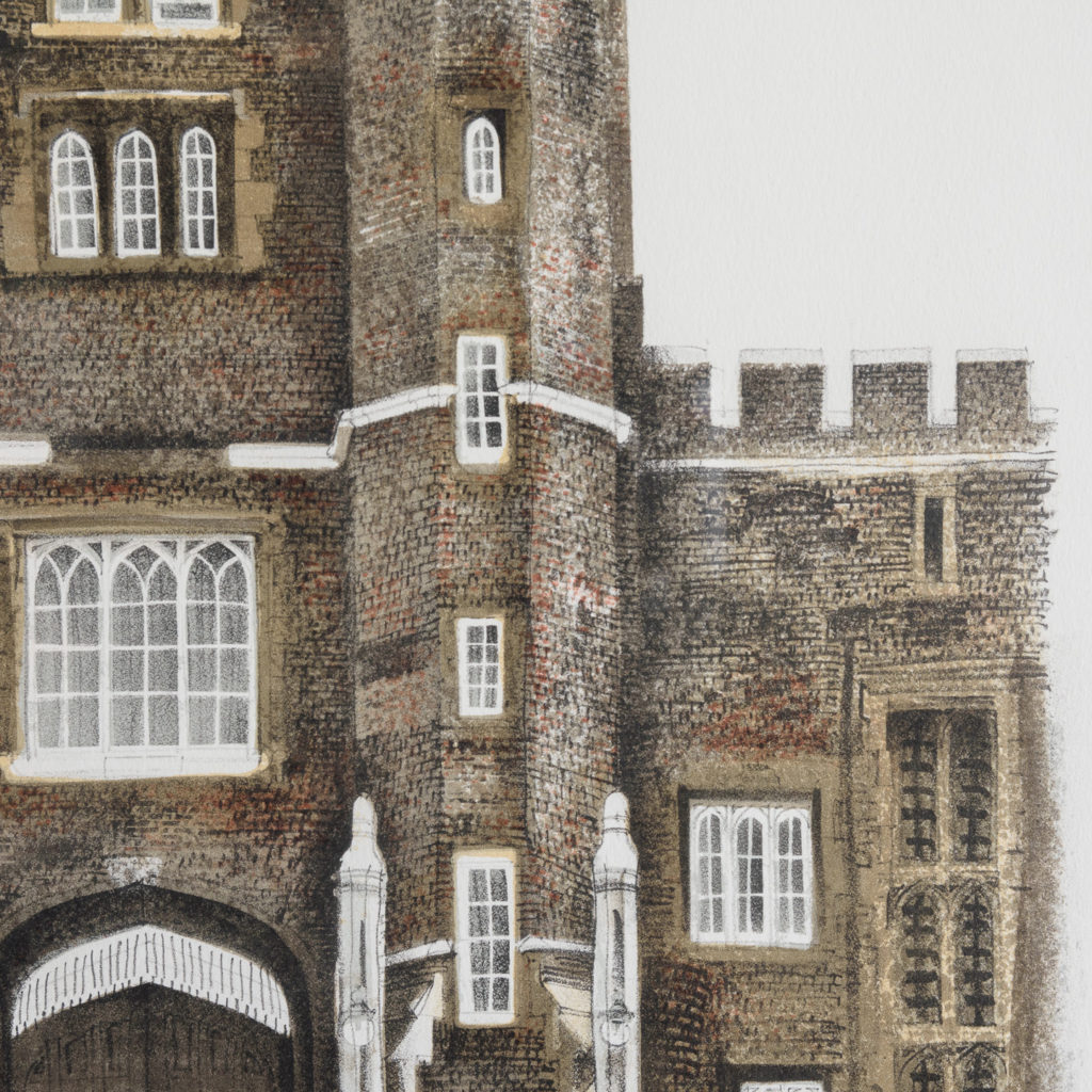 Lithograph of St. James's Palace, London, by David Gentleman-111918