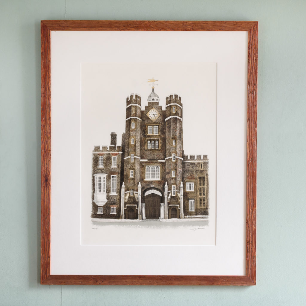 Lithograph of St. James's Palace, London, by David Gentleman