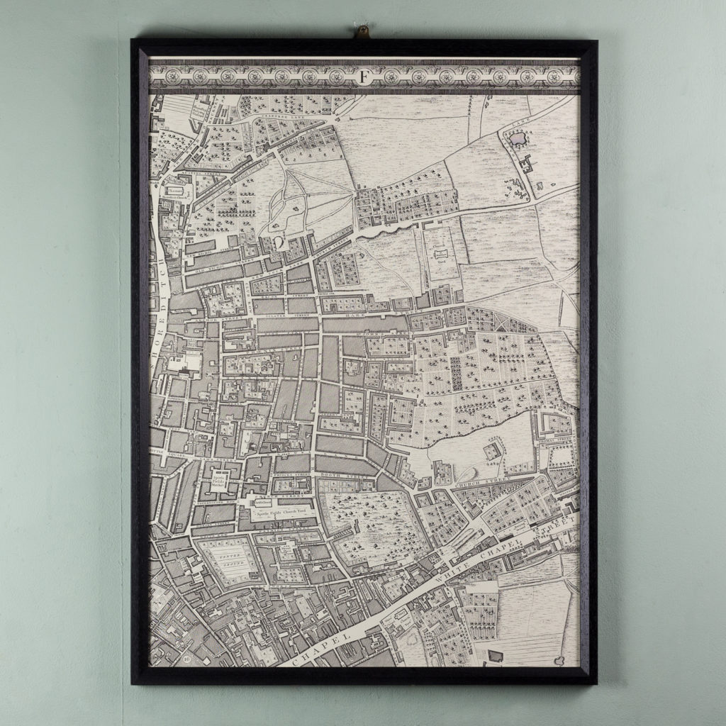 London in 1746, impressive wall map-112205