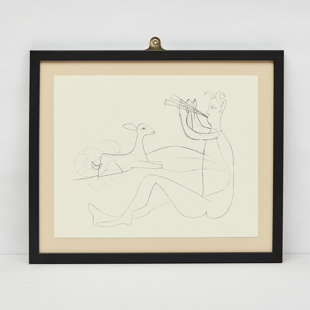 Picasso 'Mes dessins d'Antibes' Lithograph,-0