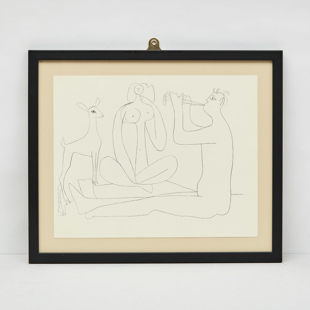 Picasso 'Mes dessins d'Antibes' Lithograph,-0