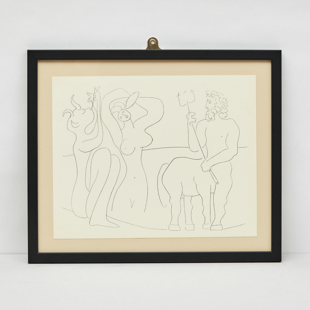 Picasso 'Mes dessins d'Antibes' Lithograph,-0