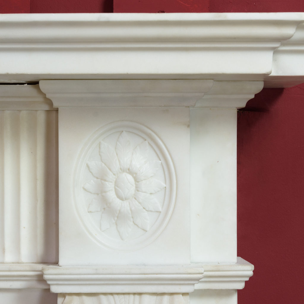 George III statuary marble fireplace,-112578