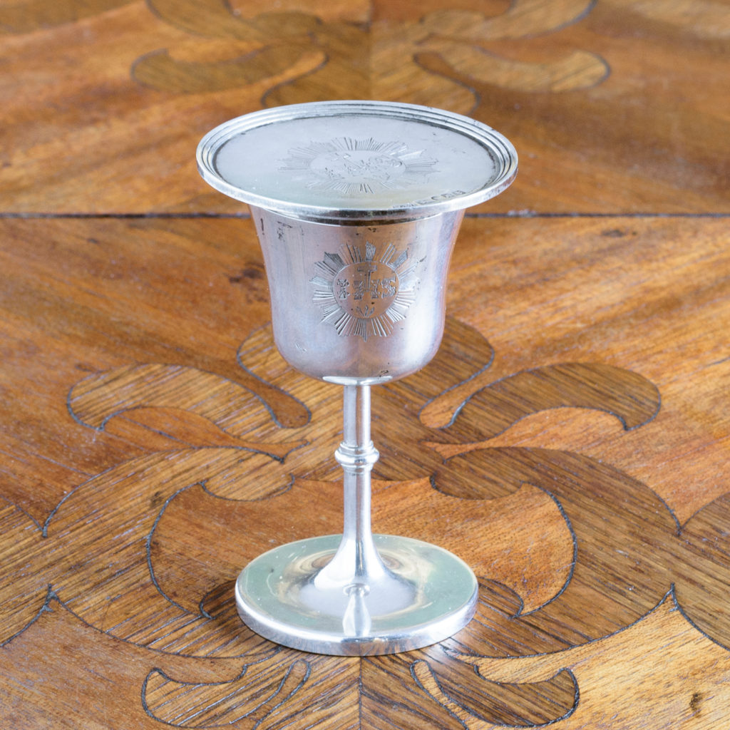 Early Victorian silver communion cup,-0