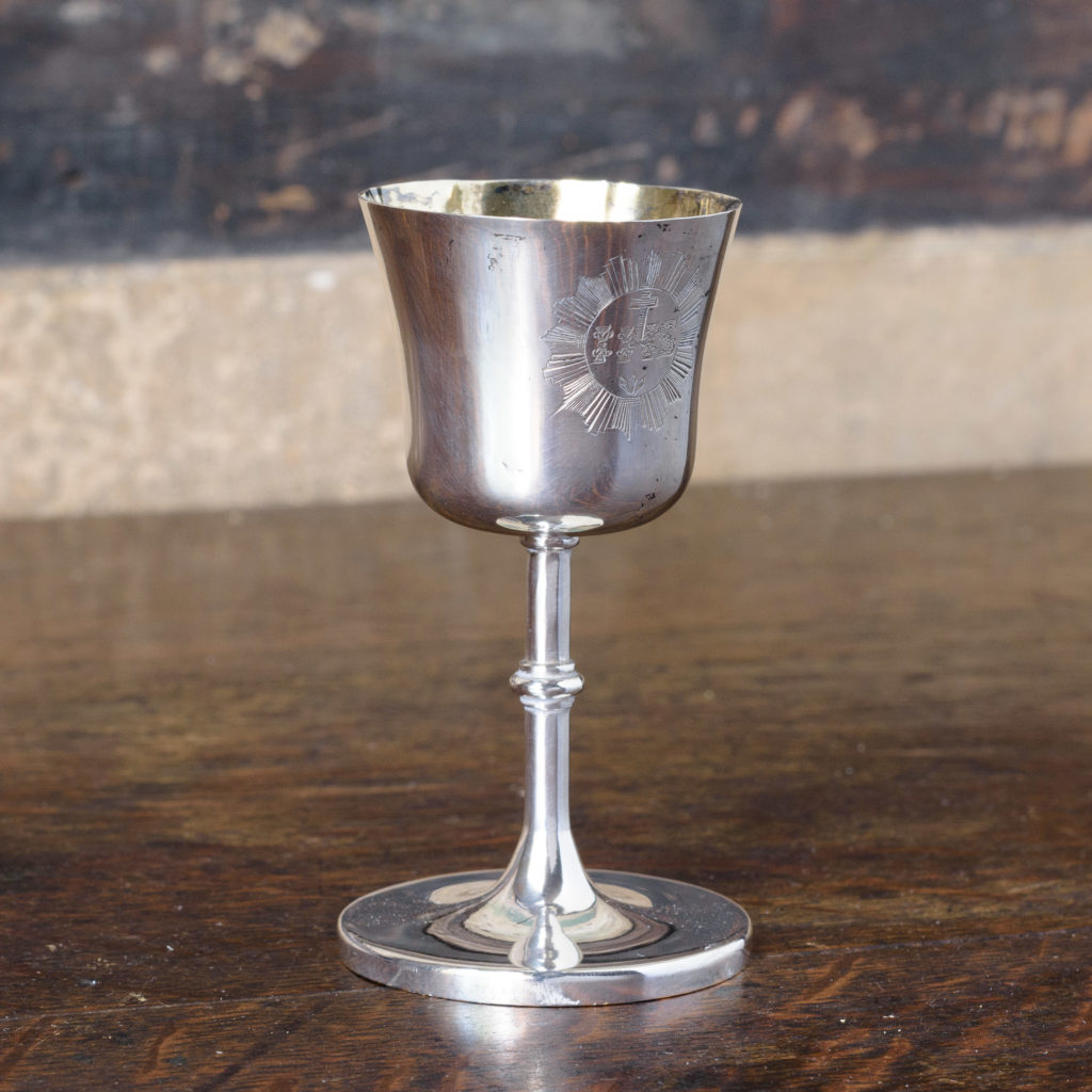 Early Victorian silver communion cup,-112508