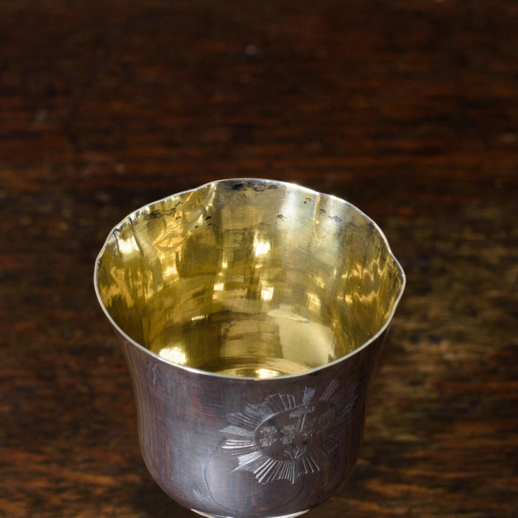 Early Victorian silver communion cup,-112506
