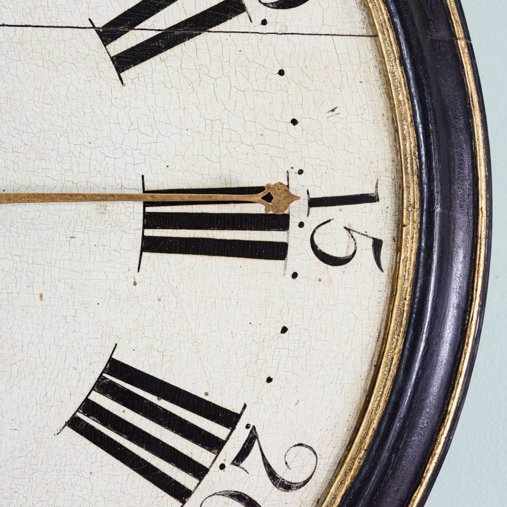 George III japanned tavern clock,-112725