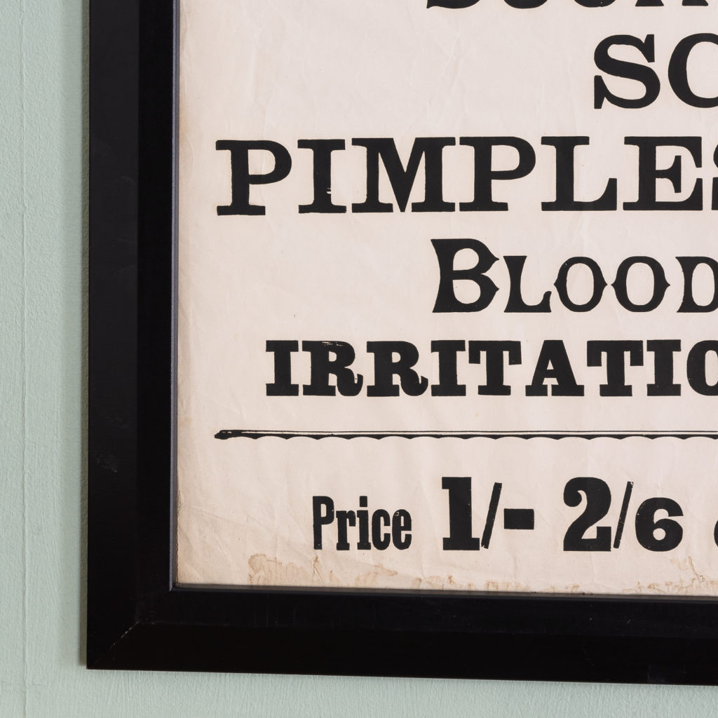 Original chemist shop advertising poster, Baldwins Sarsparilla-112644
