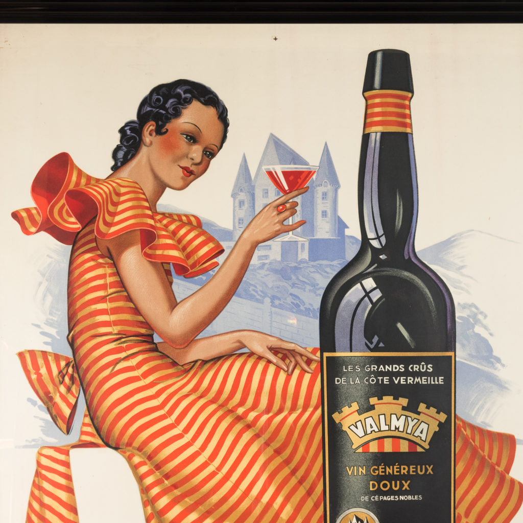 Original 1937 advertising poster, Valmya Grand Vin Genereux Doux-112554