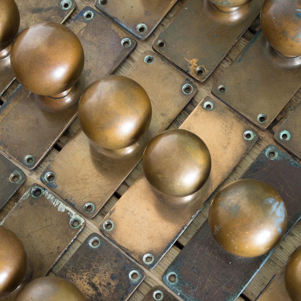 1920s brass door knobs,-113192