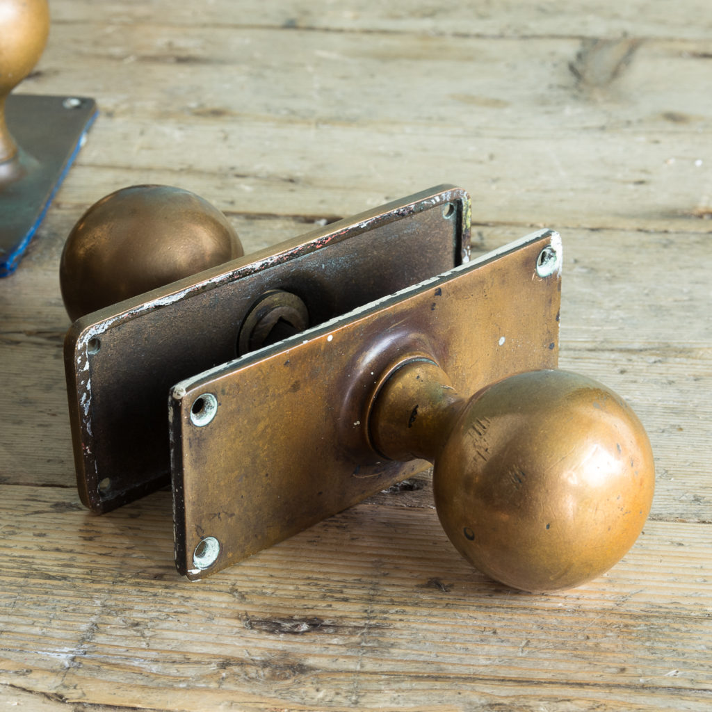 1920s brass door knobs,-113200