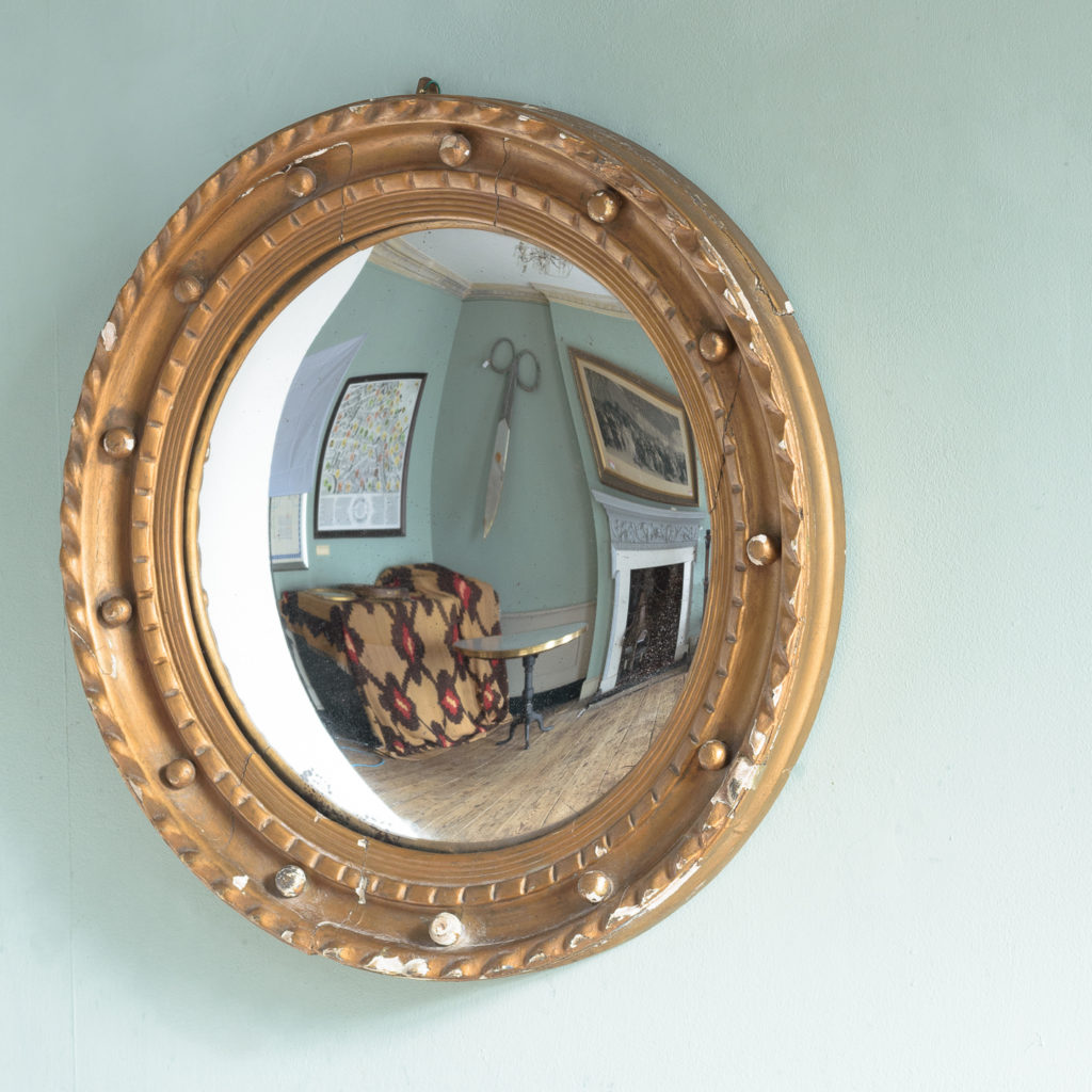 Regency style convex mirror,-113710