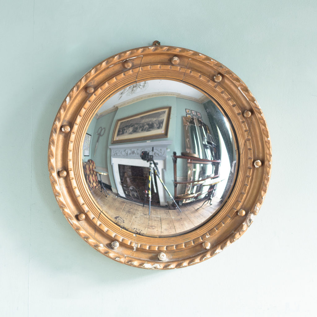 Regency style convex mirror,-0