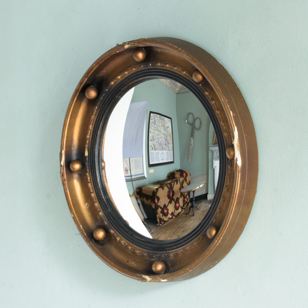 Regency style convex mirror,-113657