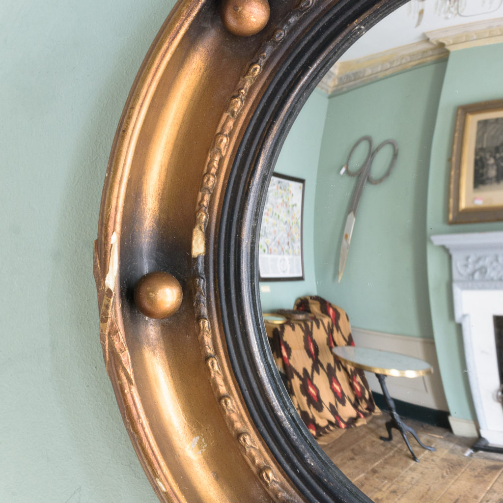 Regency style convex mirror,-113656