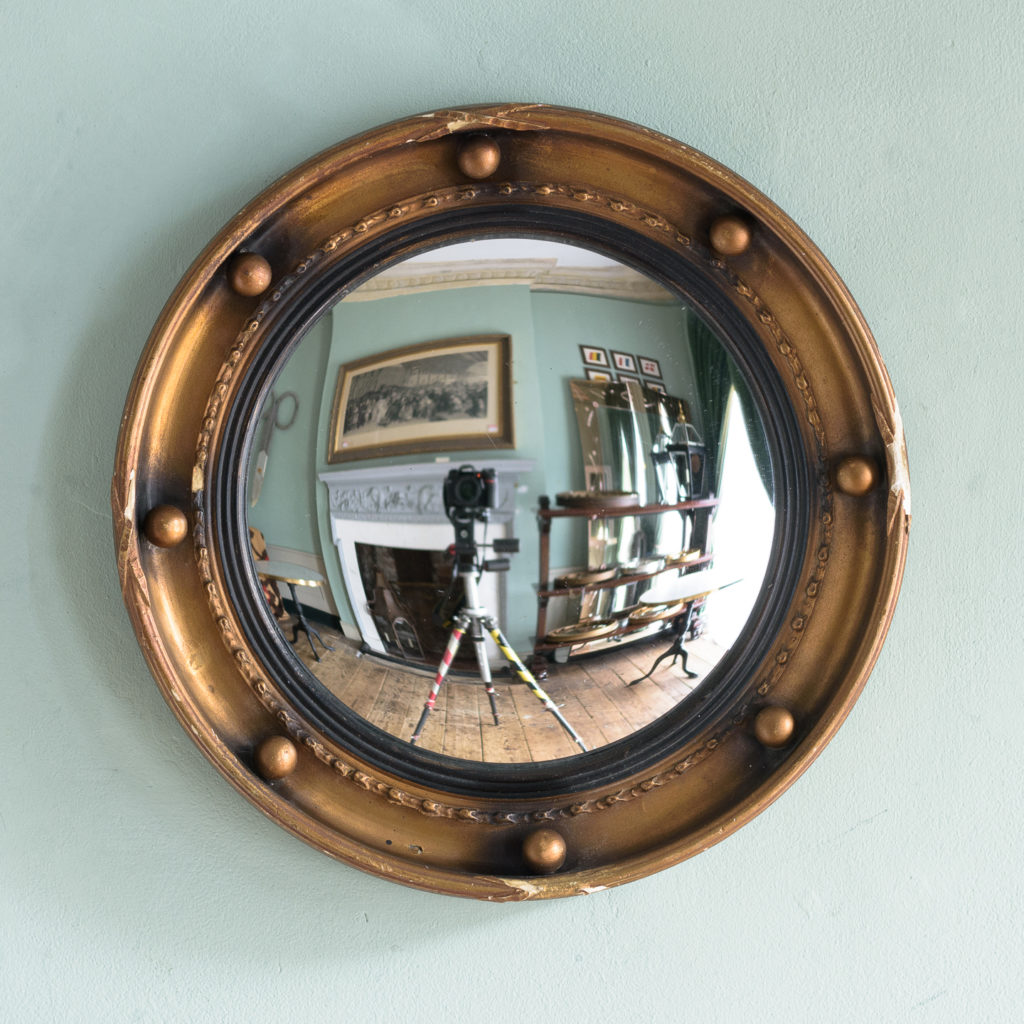 Regency style convex mirror,-0