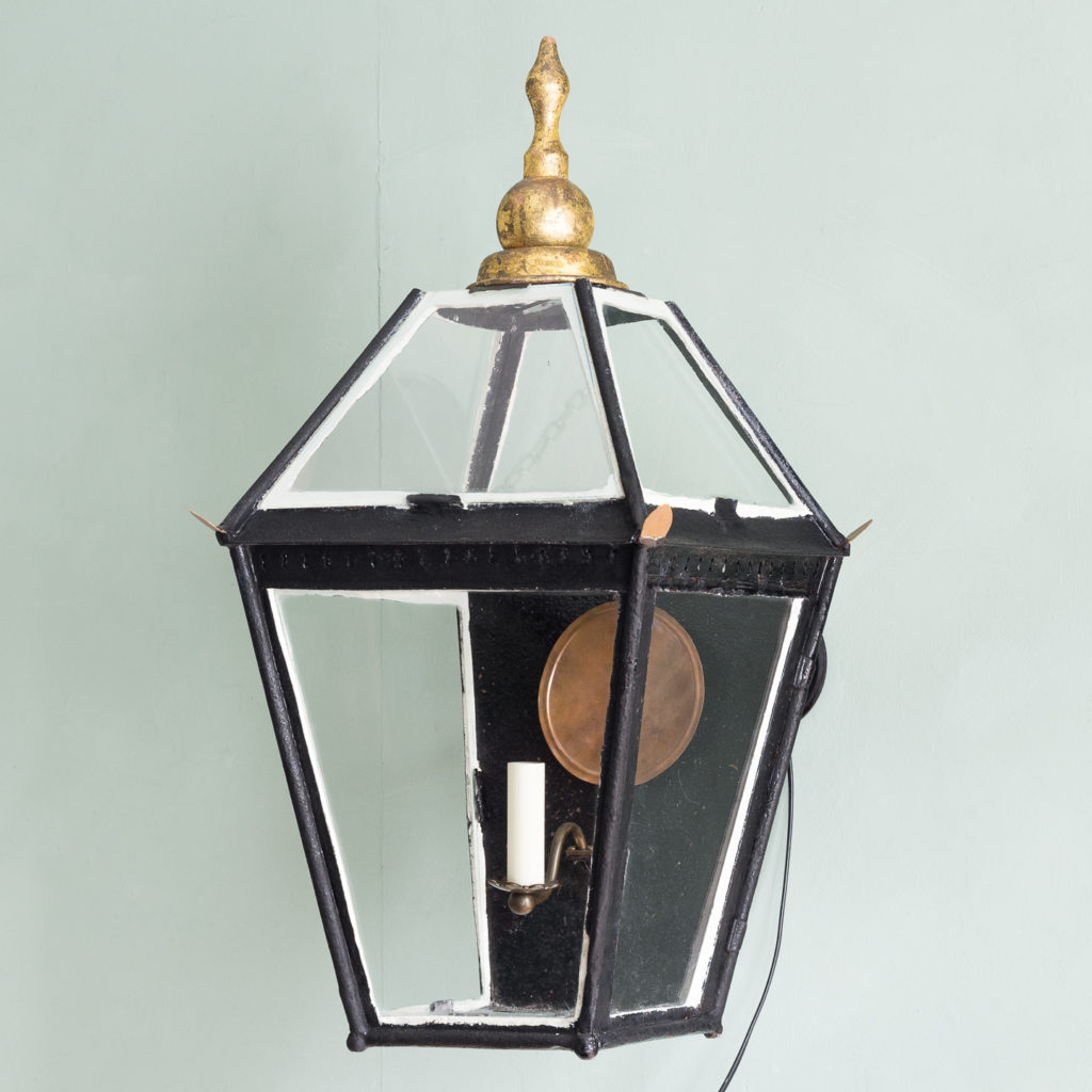 Nineteenth century French wall mounted lantern, -0