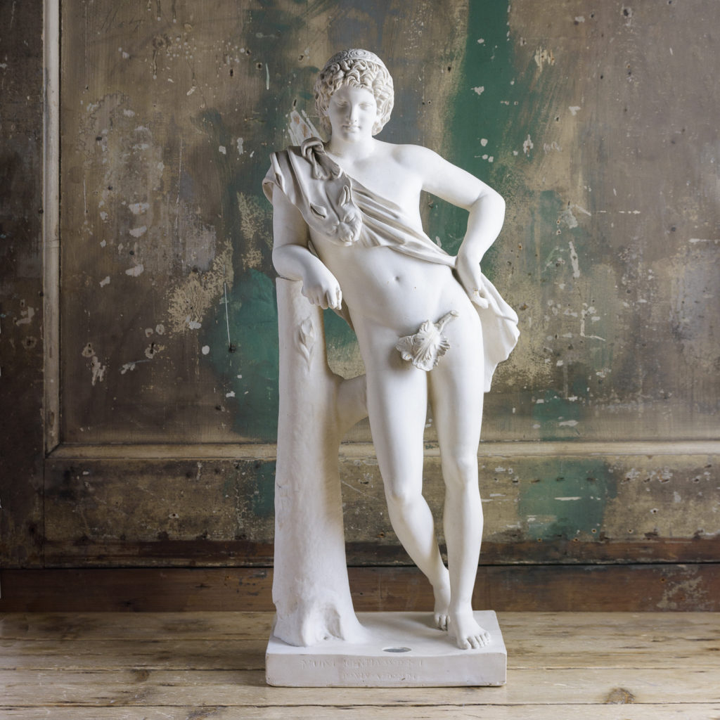 Plaster statue of The Resting Satyr,-0
