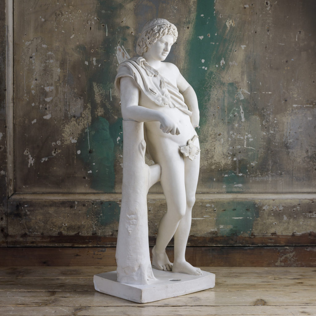 Plaster statue of The Resting Satyr,-113489