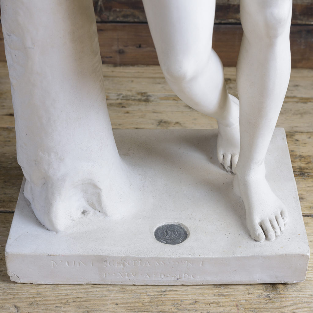 Plaster statue of The Resting Satyr,-113486