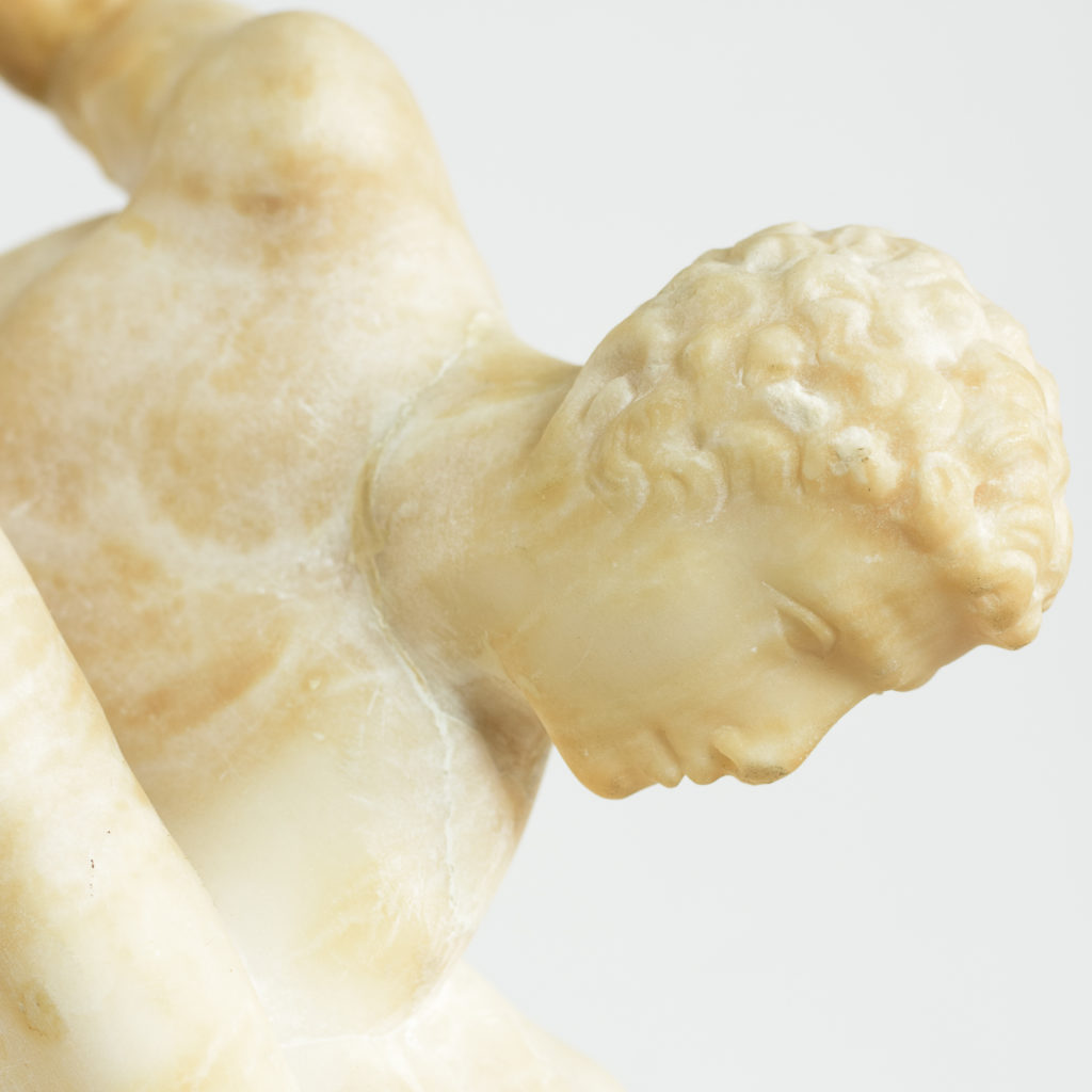 Alabaster scultpure of The Uffizi Wrestlers,-113652