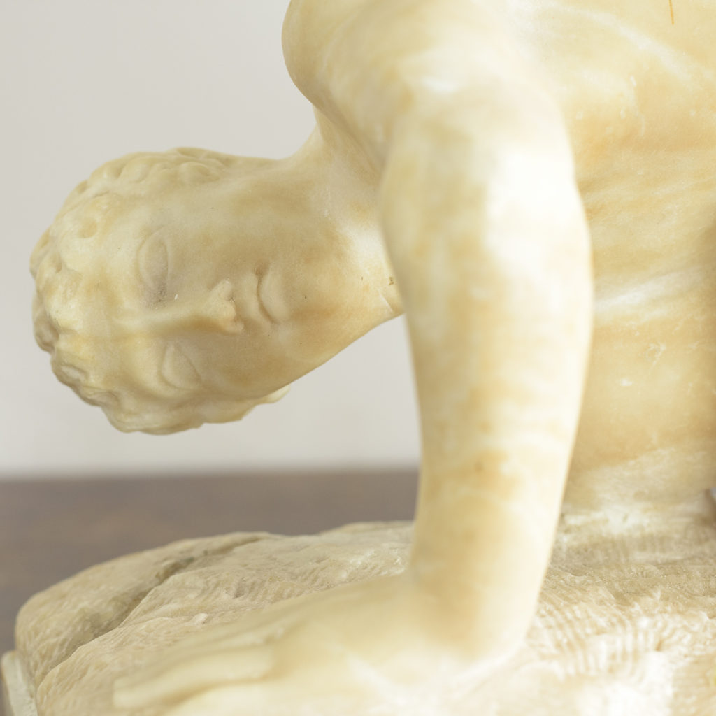 Alabaster scultpure of The Uffizi Wrestlers,-113642