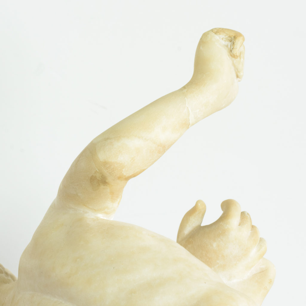 Alabaster scultpure of The Uffizi Wrestlers,-113648